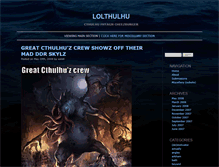 Tablet Screenshot of lolthulhu.com