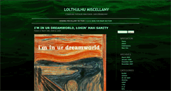 Desktop Screenshot of miscellany.lolthulhu.com