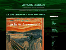Tablet Screenshot of miscellany.lolthulhu.com